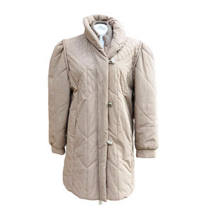 70s Vintage Quilted Puffer Insulated Coat Mid Length Saxton Hall Womens Size S/M